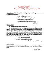 Đề thi học sinh giỏi môn Ngữ văn Lớp 7 - Đề 2 (Có đáp án)